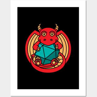 Baby Dragon d20 Dungeons and Dragons Posters and Art